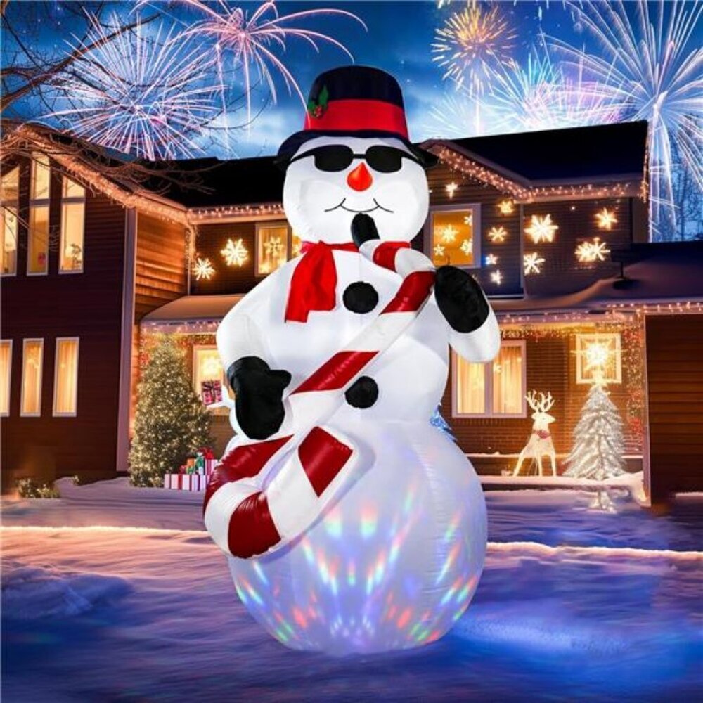 Inflatable Snowman 8FT Outdoor Christmas Decor LED Lights